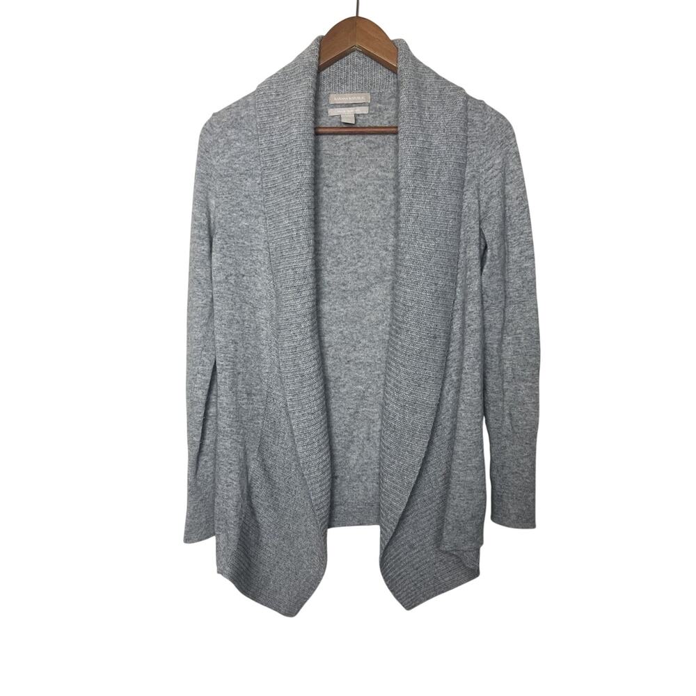Banana Republic Cardigan Sweater Italian Wool Cashmere Gray Women’s XS Cozy Warm